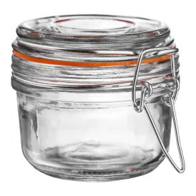 125ml Classic Glass Storage Jar   Four Free Coloured Seals