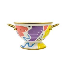 Abstract Enamel Colander, 22cm