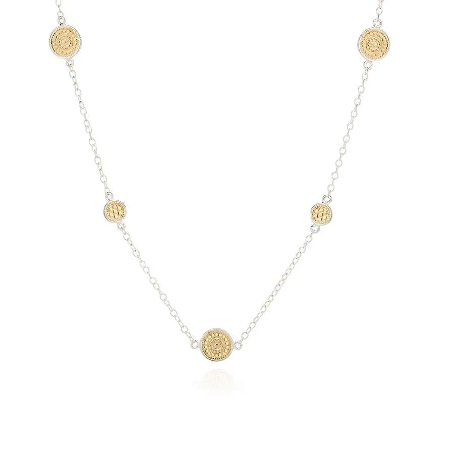 Anna Beck Classic Coin Long Station Necklace - Gold