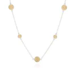 Anna Beck Classic Coin Long Station Necklace - Gold