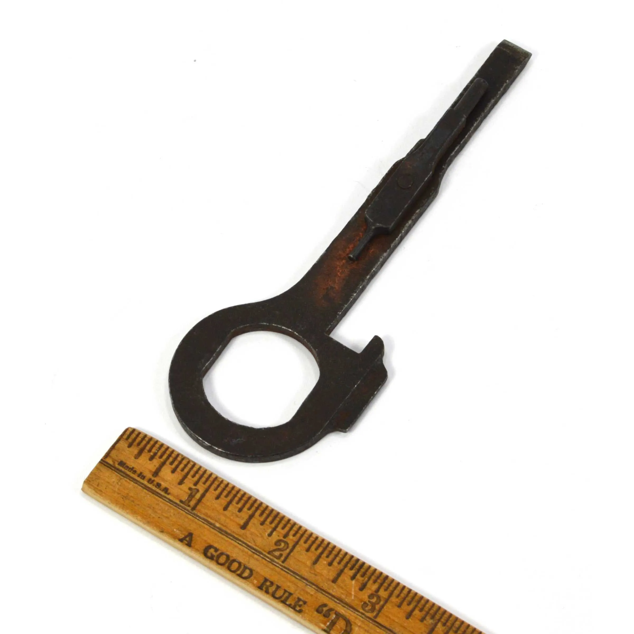 Antique CAST IRON MULTI-TOOL Unusual CUSTOM FORGED Bottle/Can Opener SCREWDRIVER