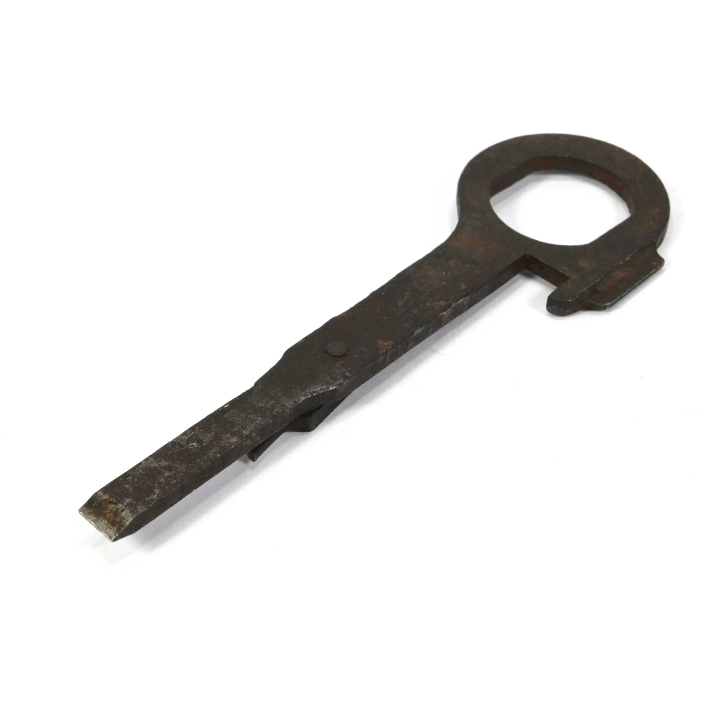 Antique CAST IRON MULTI-TOOL Unusual CUSTOM FORGED Bottle/Can Opener SCREWDRIVER