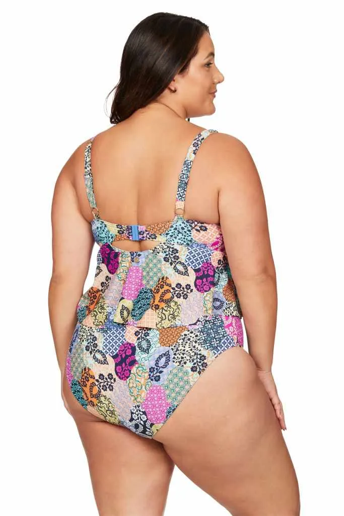 Artesands Chagall Midriff Bikini Top - Salmagundi