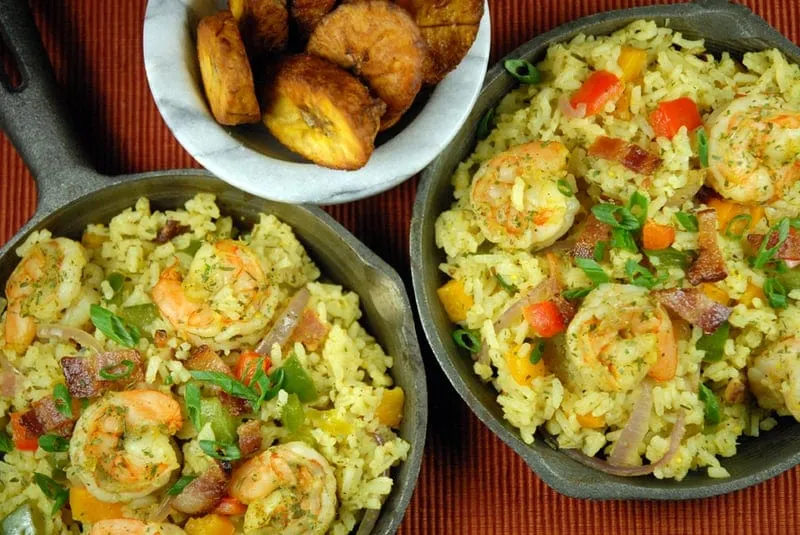 Bajan Lowcountry Shrimp & Rice