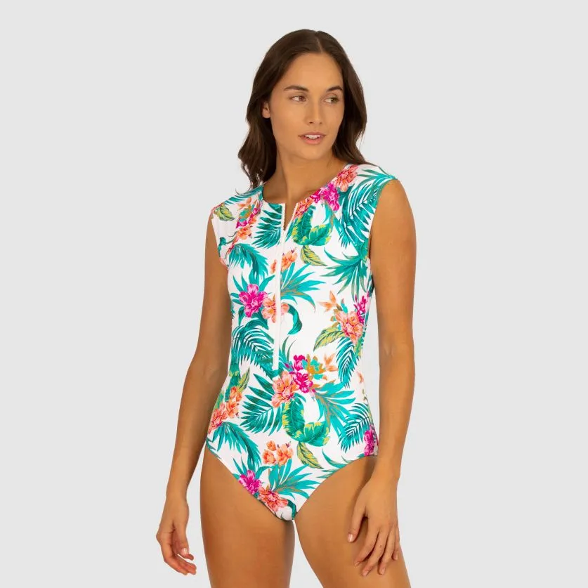 Baku Cap Sleeve Surf Suit - Bermuda