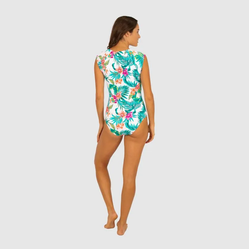 Baku Cap Sleeve Surf Suit - Bermuda