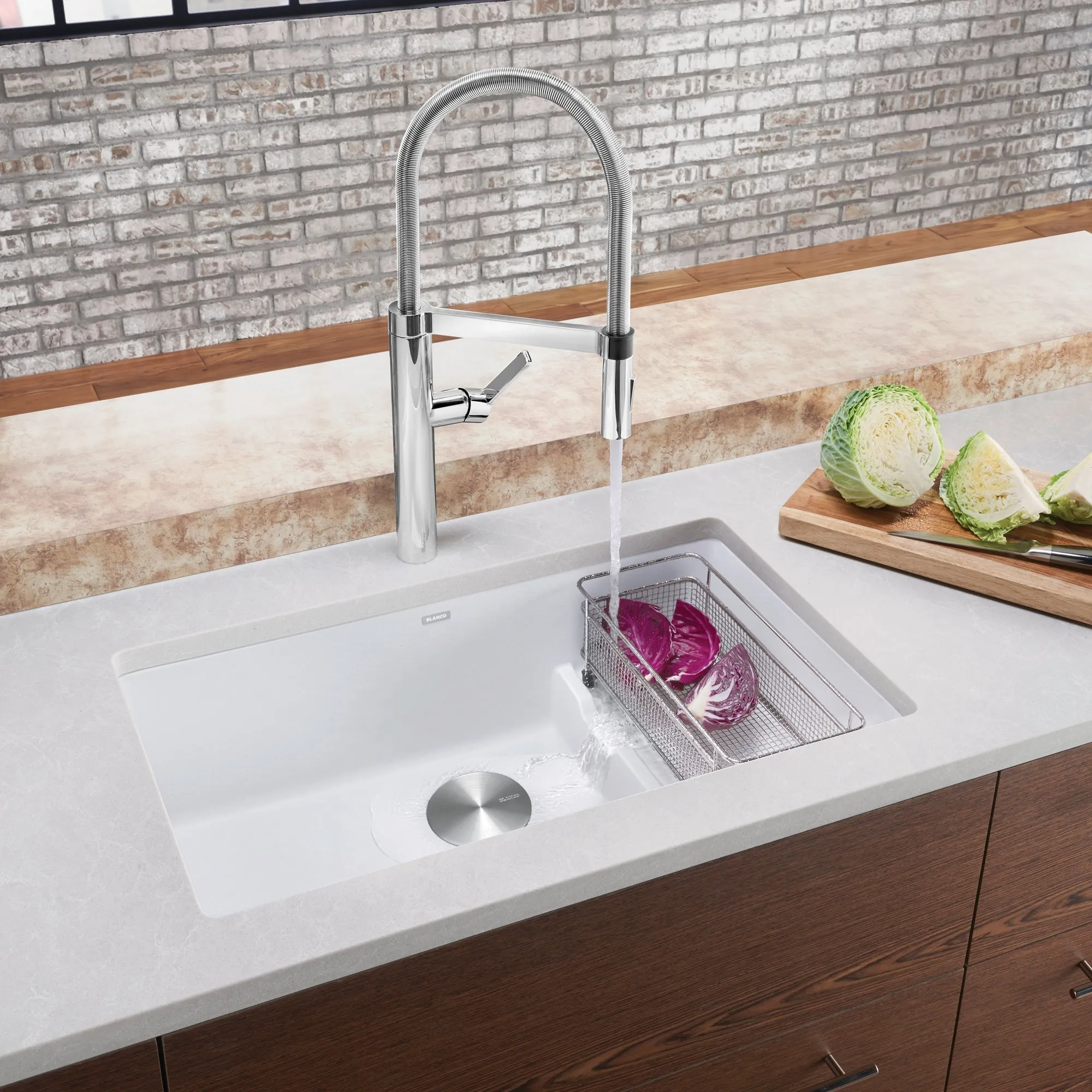 BLANCO 29" Cascade Single Bowl Undermount SILGRANIT Kitchen Sink