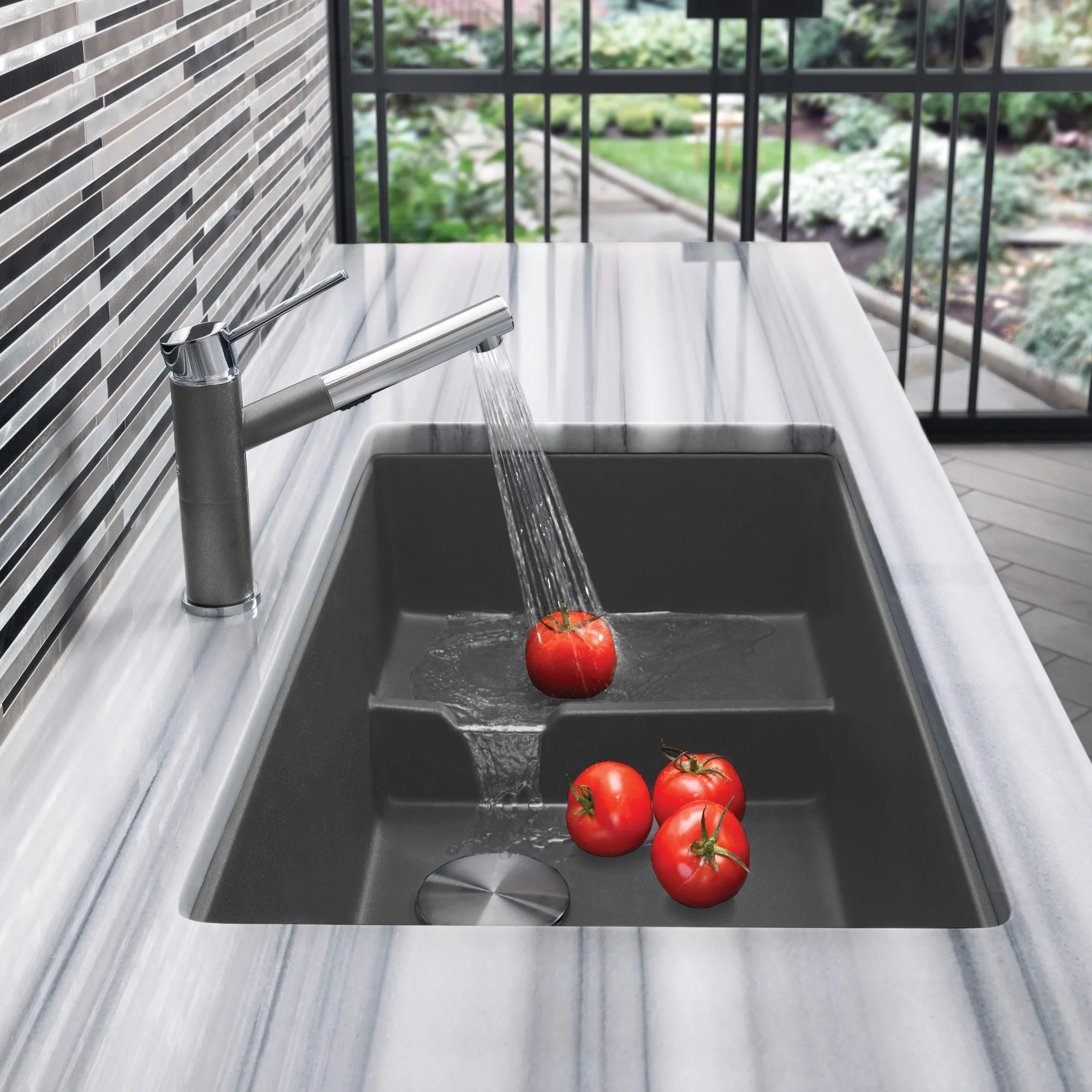 BLANCO 29" Cascade Single Bowl Undermount SILGRANIT Kitchen Sink