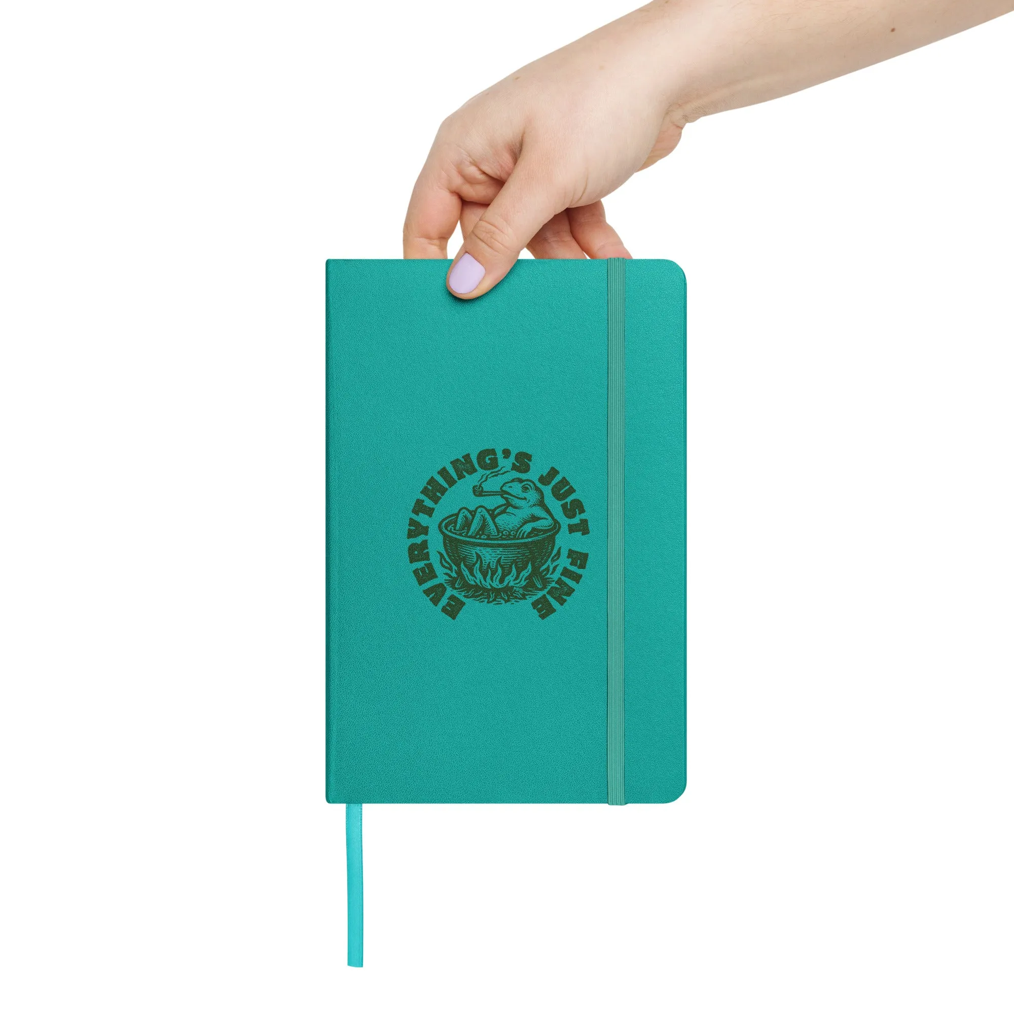 Boiling Frog Everything's Just Fine Hardcover Bound Notebook