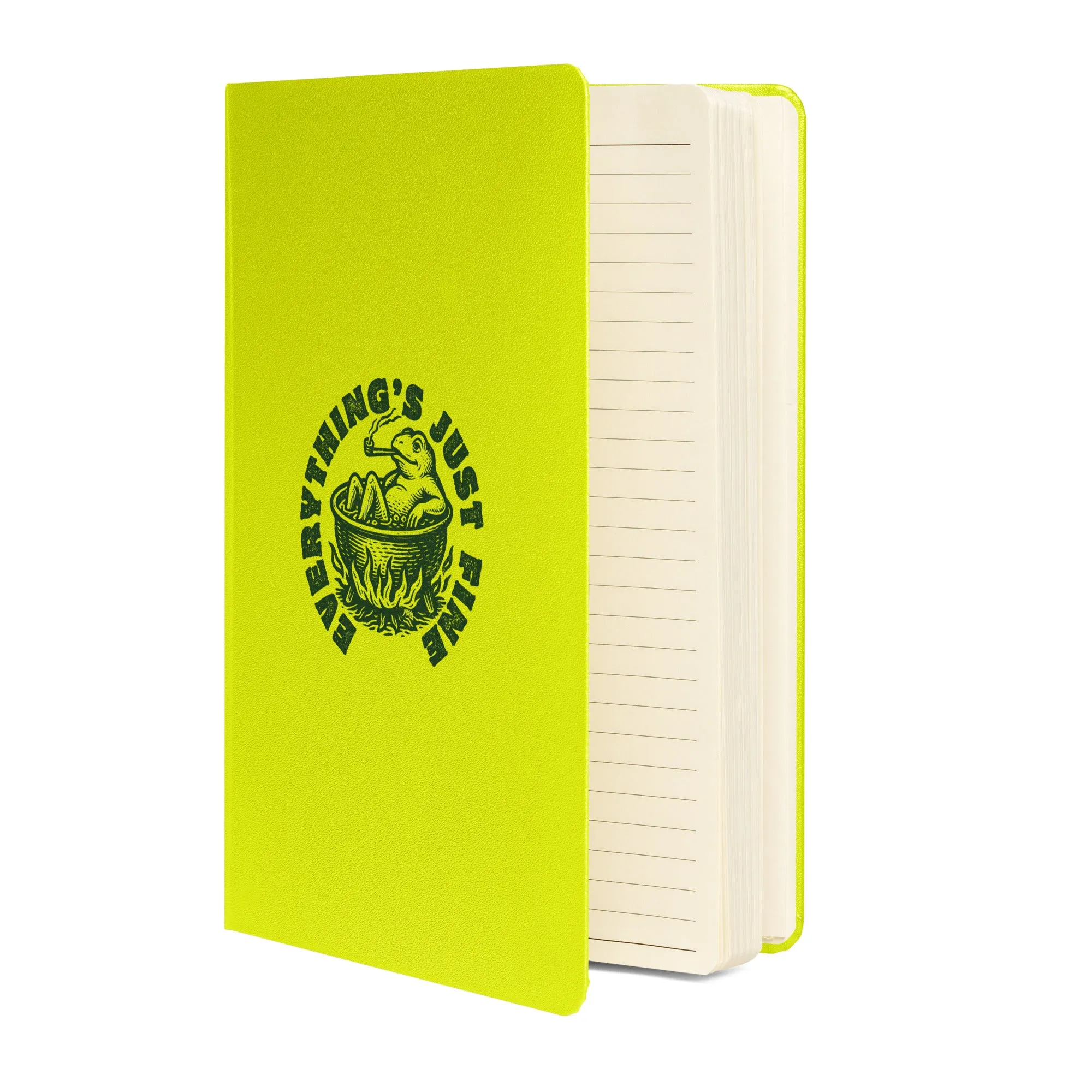 Boiling Frog Everything's Just Fine Hardcover Bound Notebook