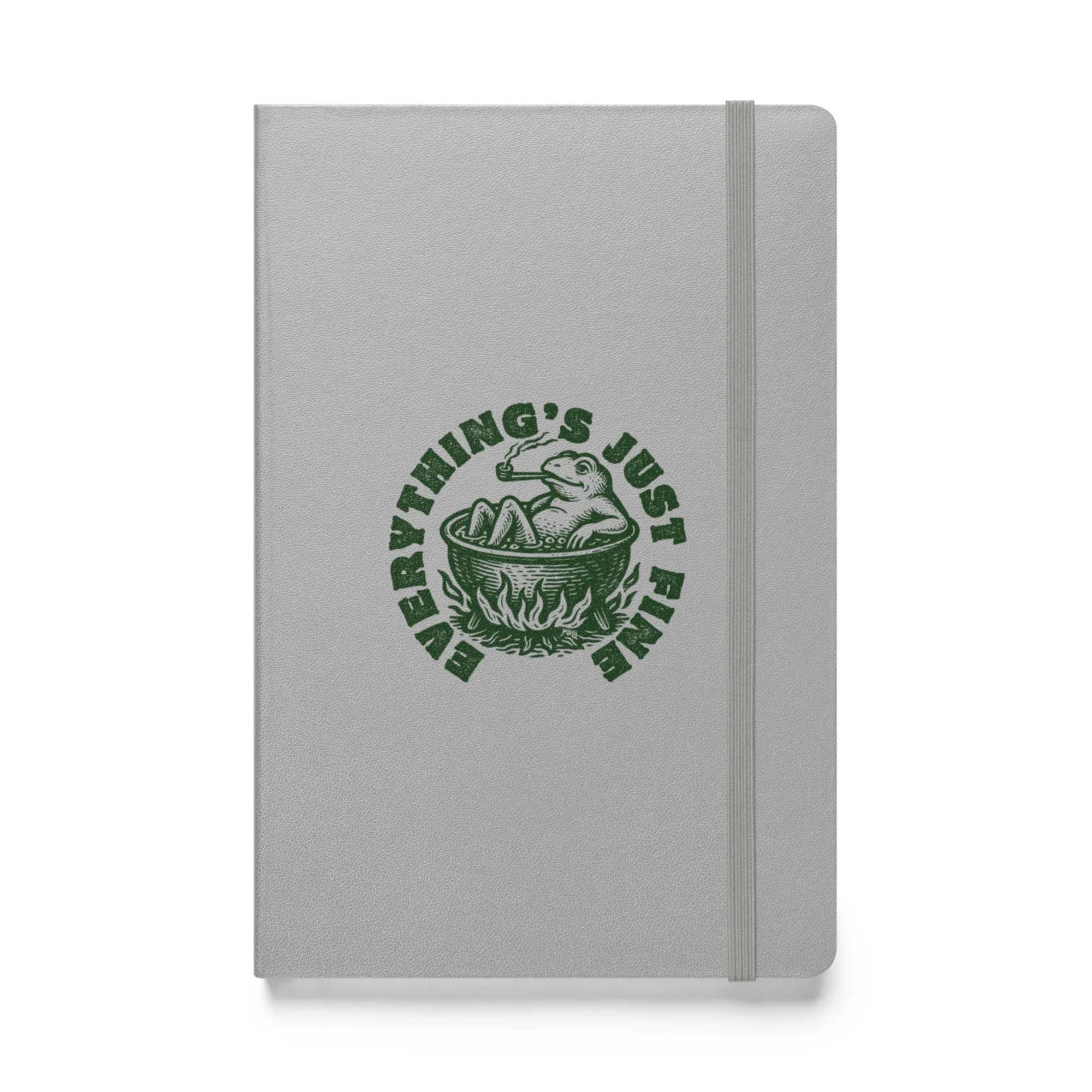 Boiling Frog Everything's Just Fine Hardcover Bound Notebook