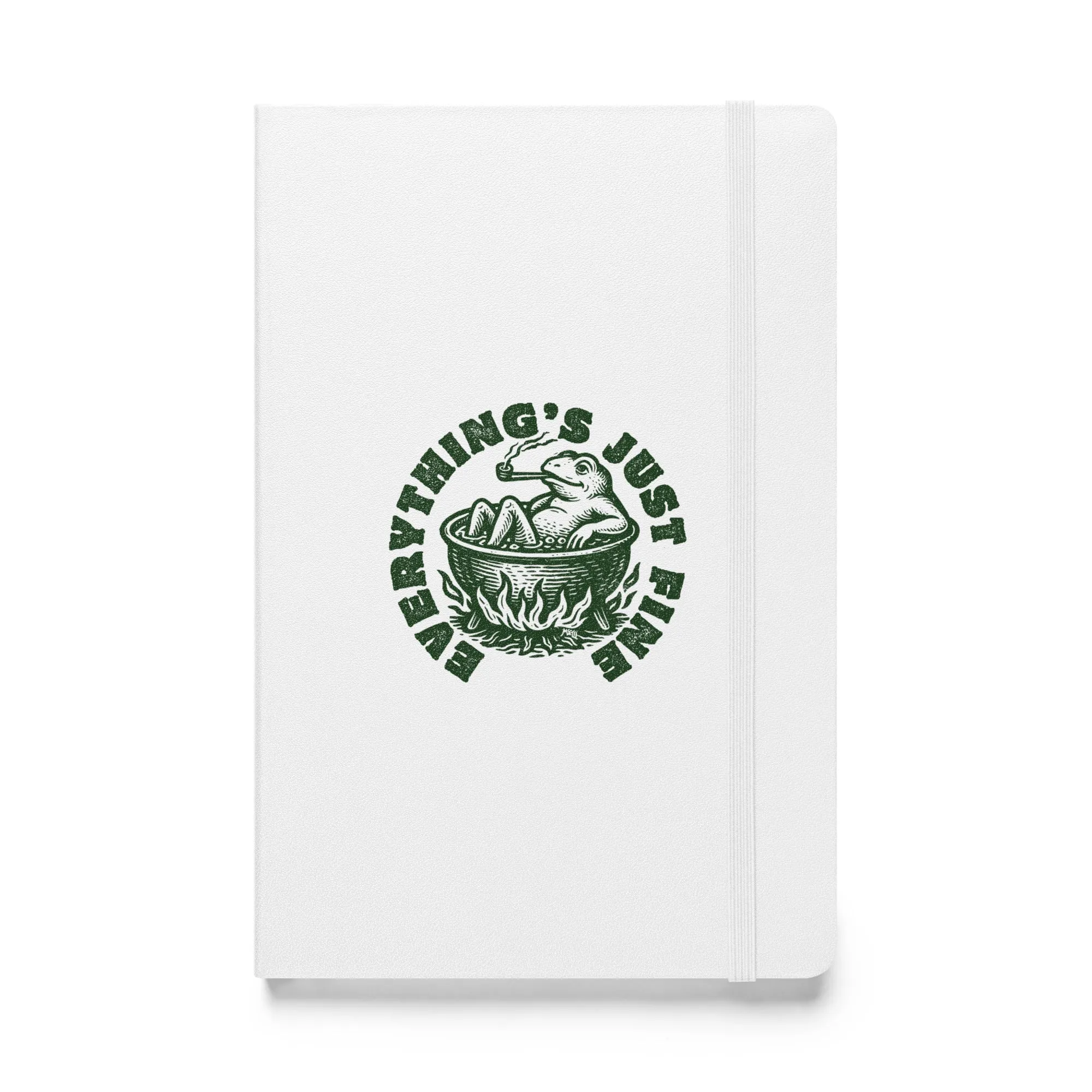 Boiling Frog Everything's Just Fine Hardcover Bound Notebook