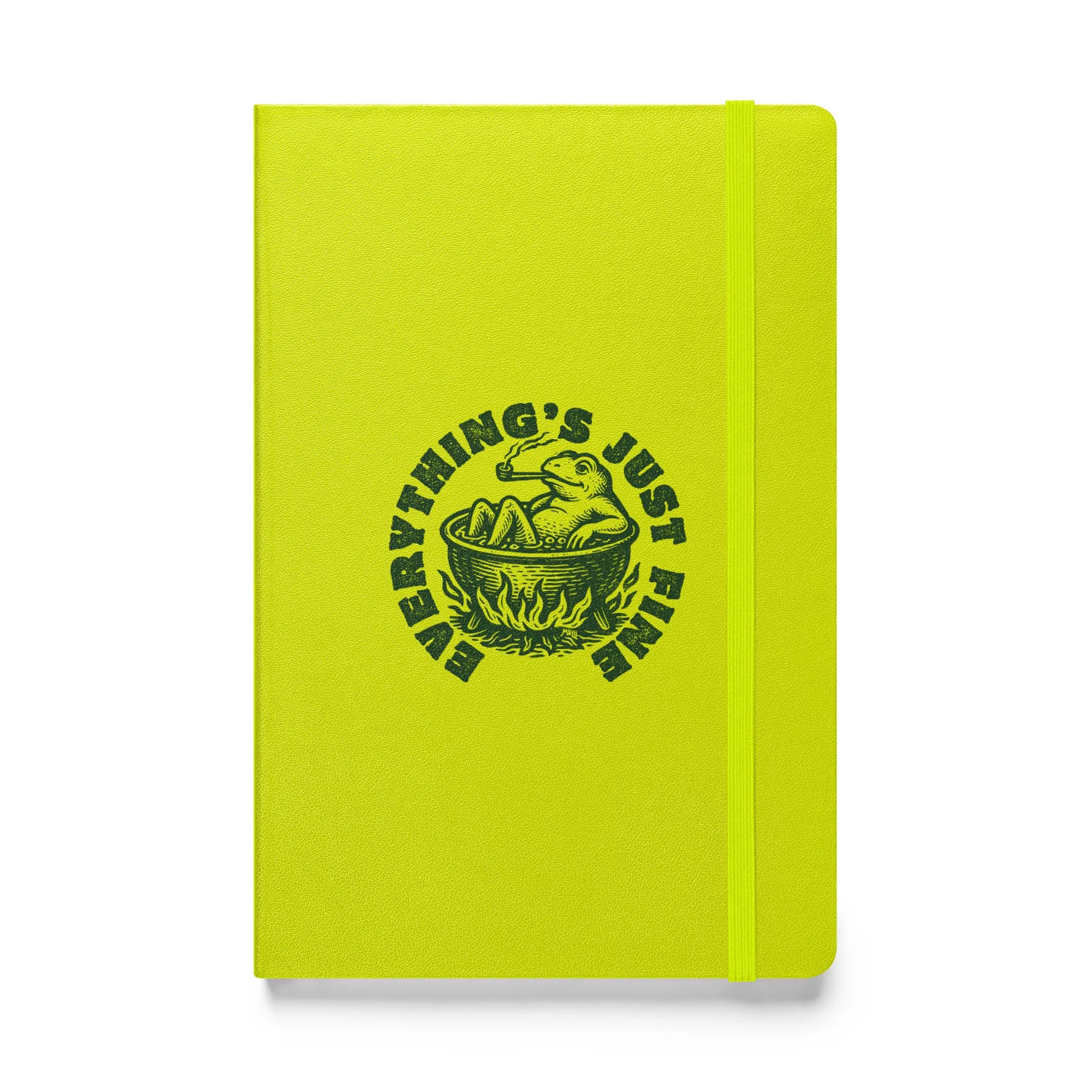 Boiling Frog Everything's Just Fine Hardcover Bound Notebook