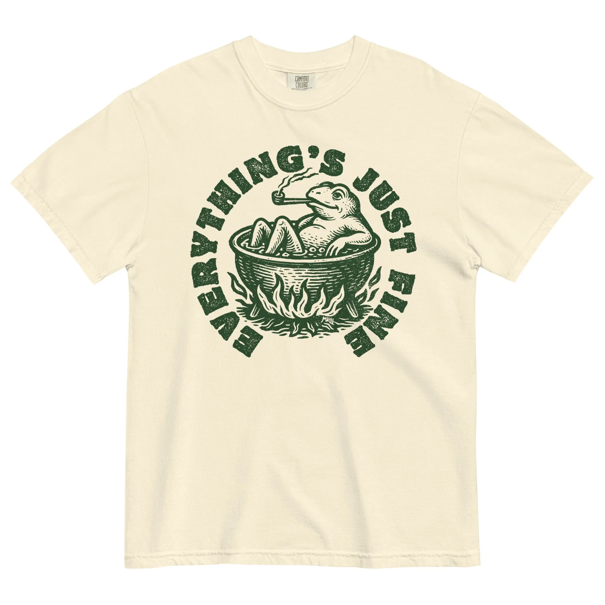 Boiling Frog Everything's Just Fine Heavyweight T-Shirt