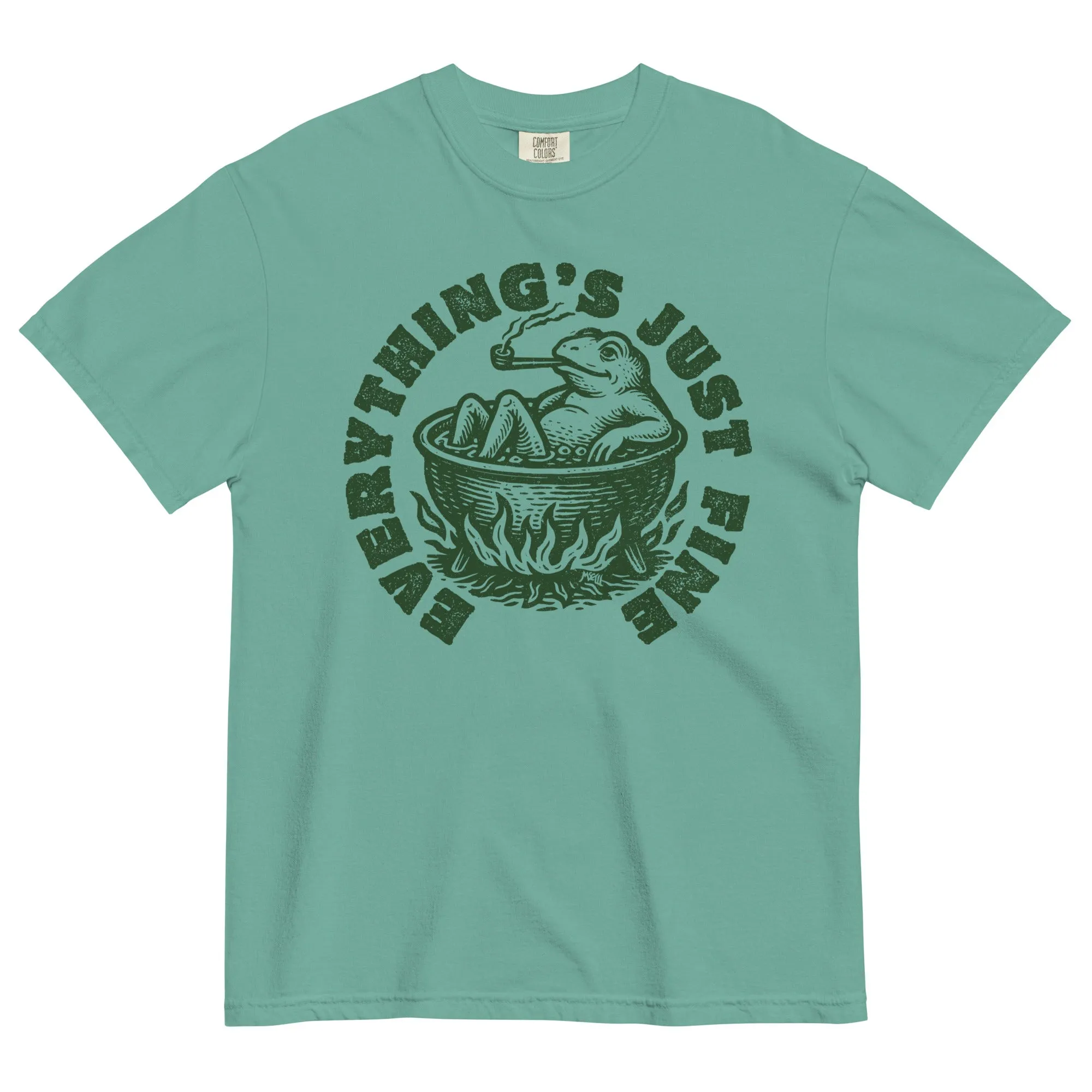 Boiling Frog Everything's Just Fine Heavyweight T-Shirt