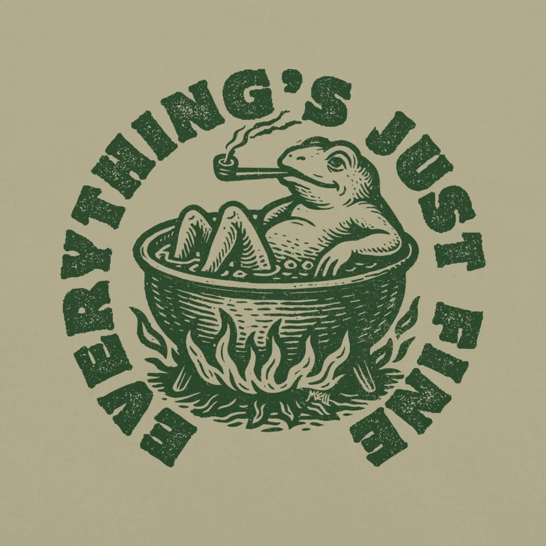 Boiling Frog Everything's Just Fine Heavyweight T-Shirt