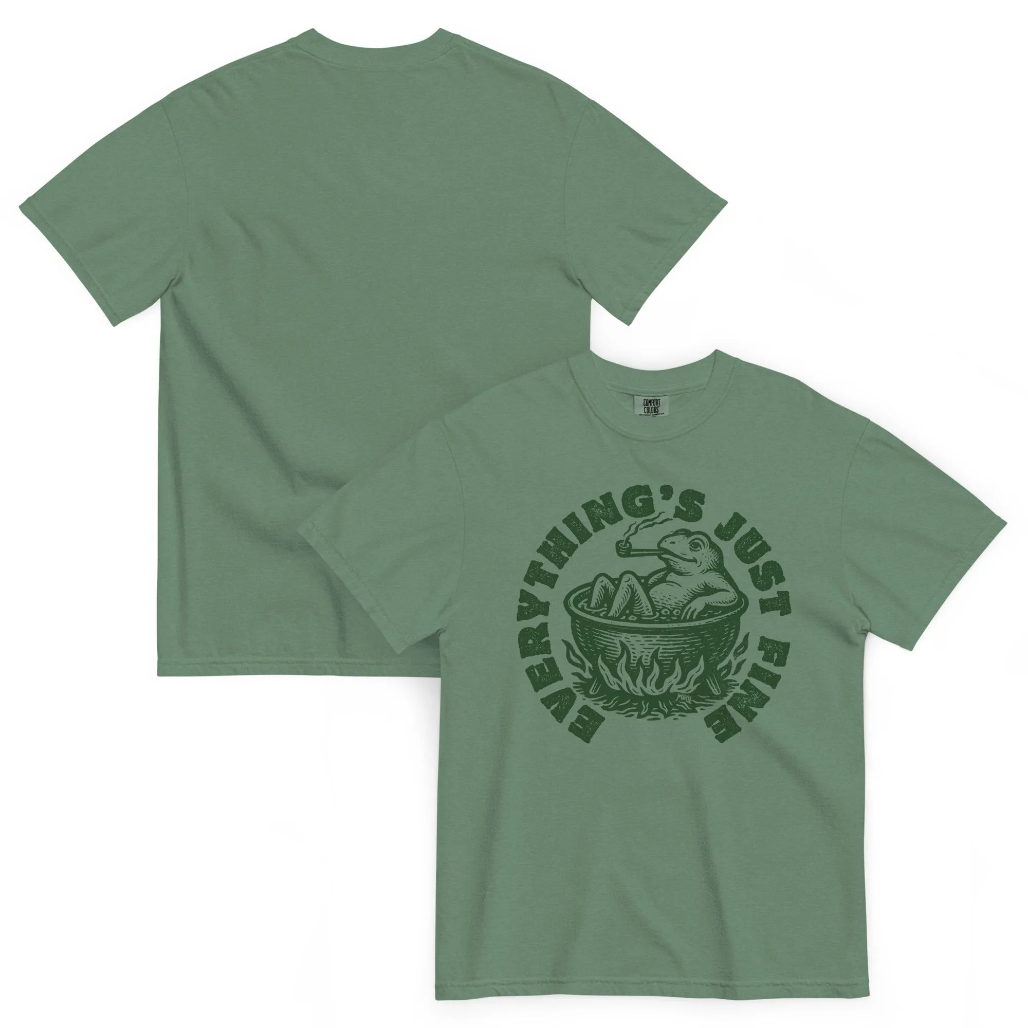 Boiling Frog Everything's Just Fine Heavyweight T-Shirt