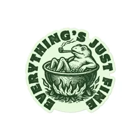 Boiling Frog Everything's Just Fine Sticker