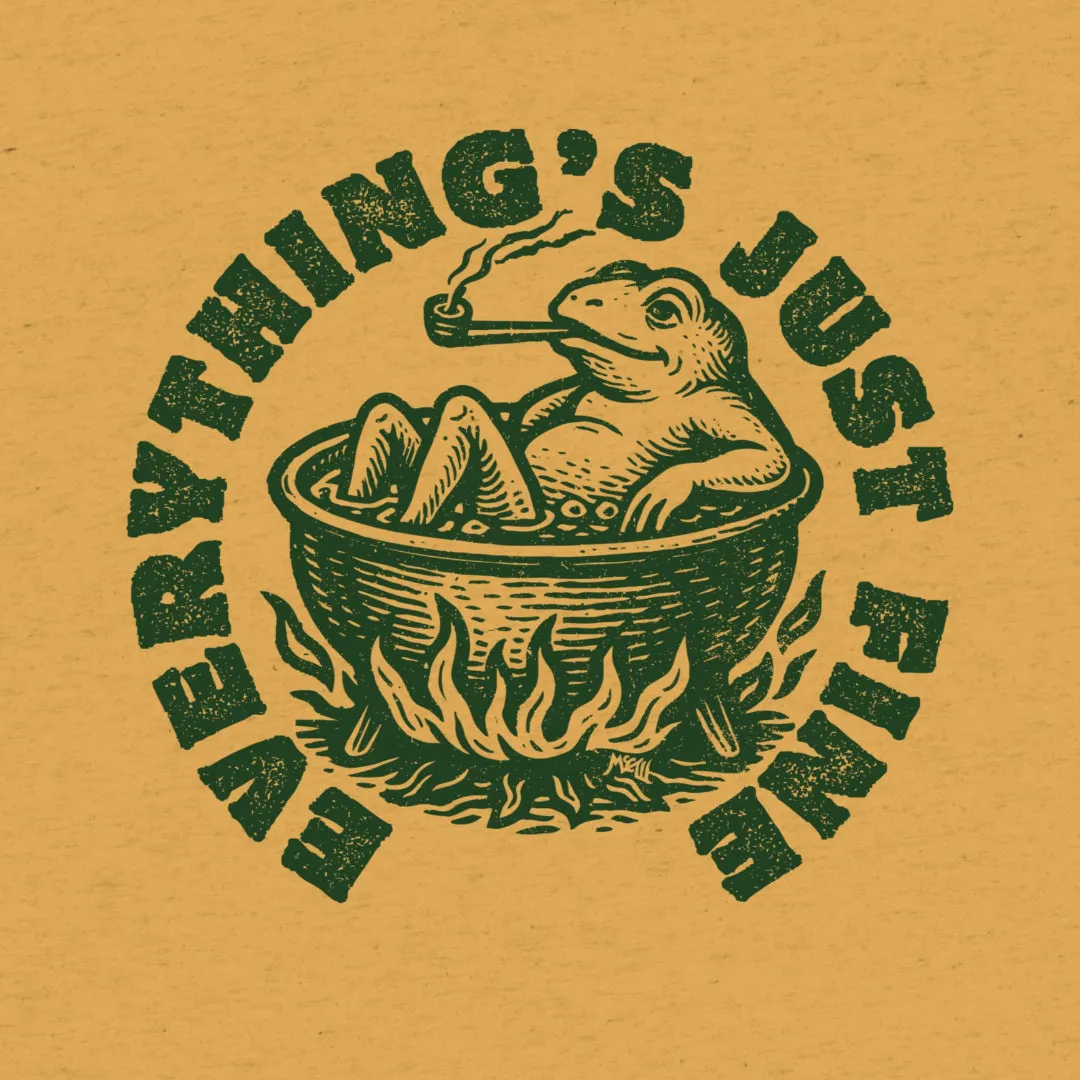 Boiling Frog Everything's Just Fine Tri-Blend T-Shirt