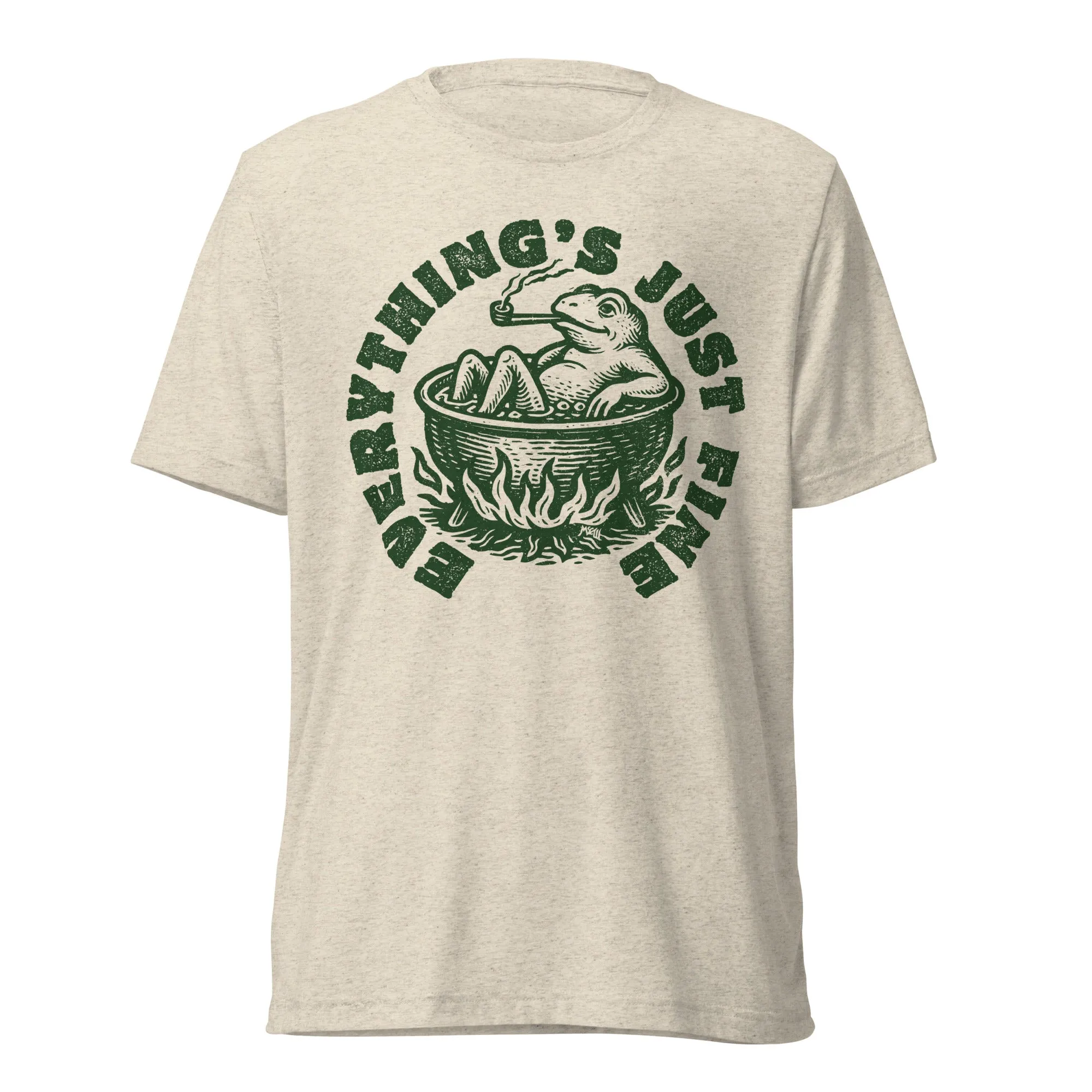Boiling Frog Everything's Just Fine Tri-Blend T-Shirt