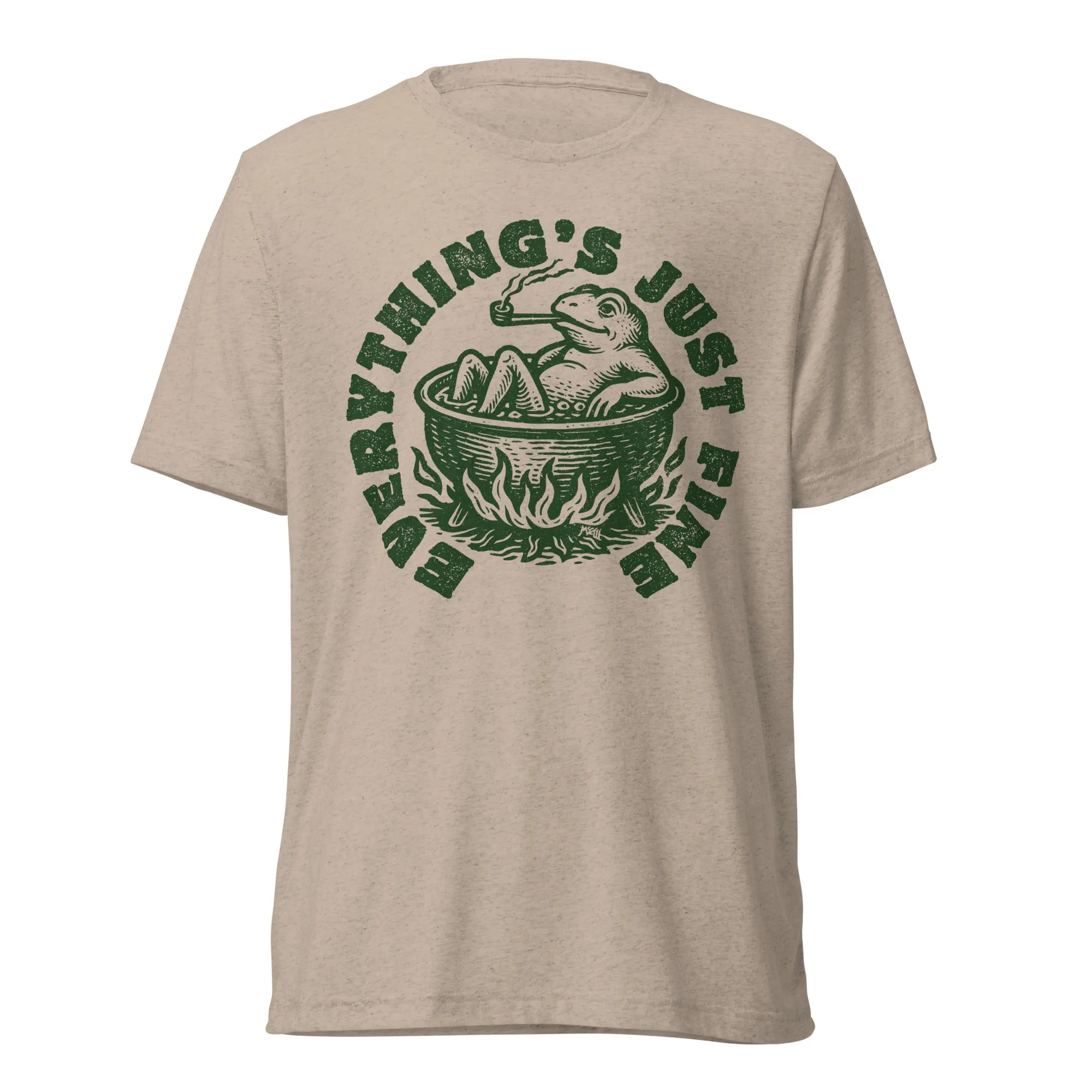 Boiling Frog Everything's Just Fine Tri-Blend T-Shirt