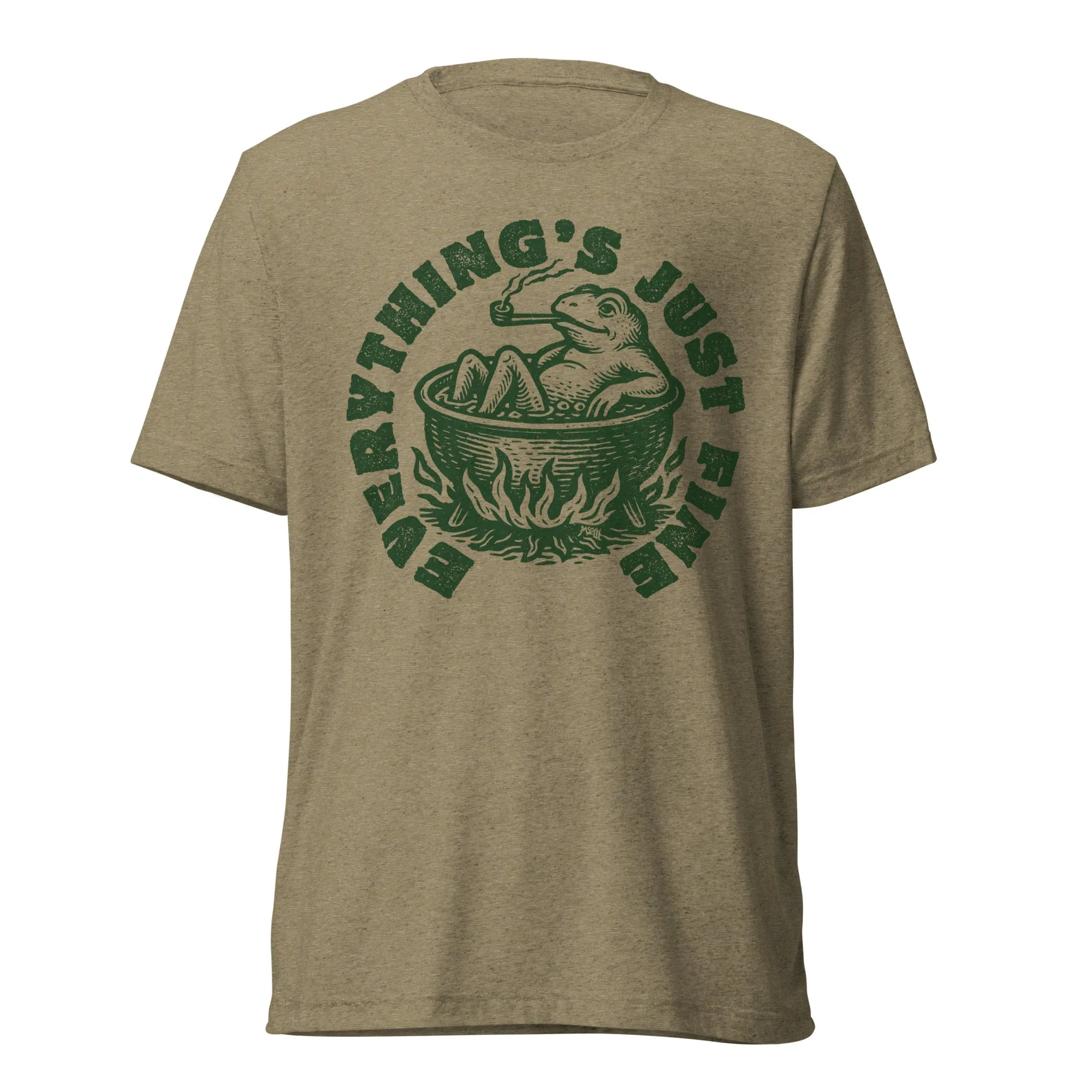 Boiling Frog Everything's Just Fine Tri-Blend T-Shirt