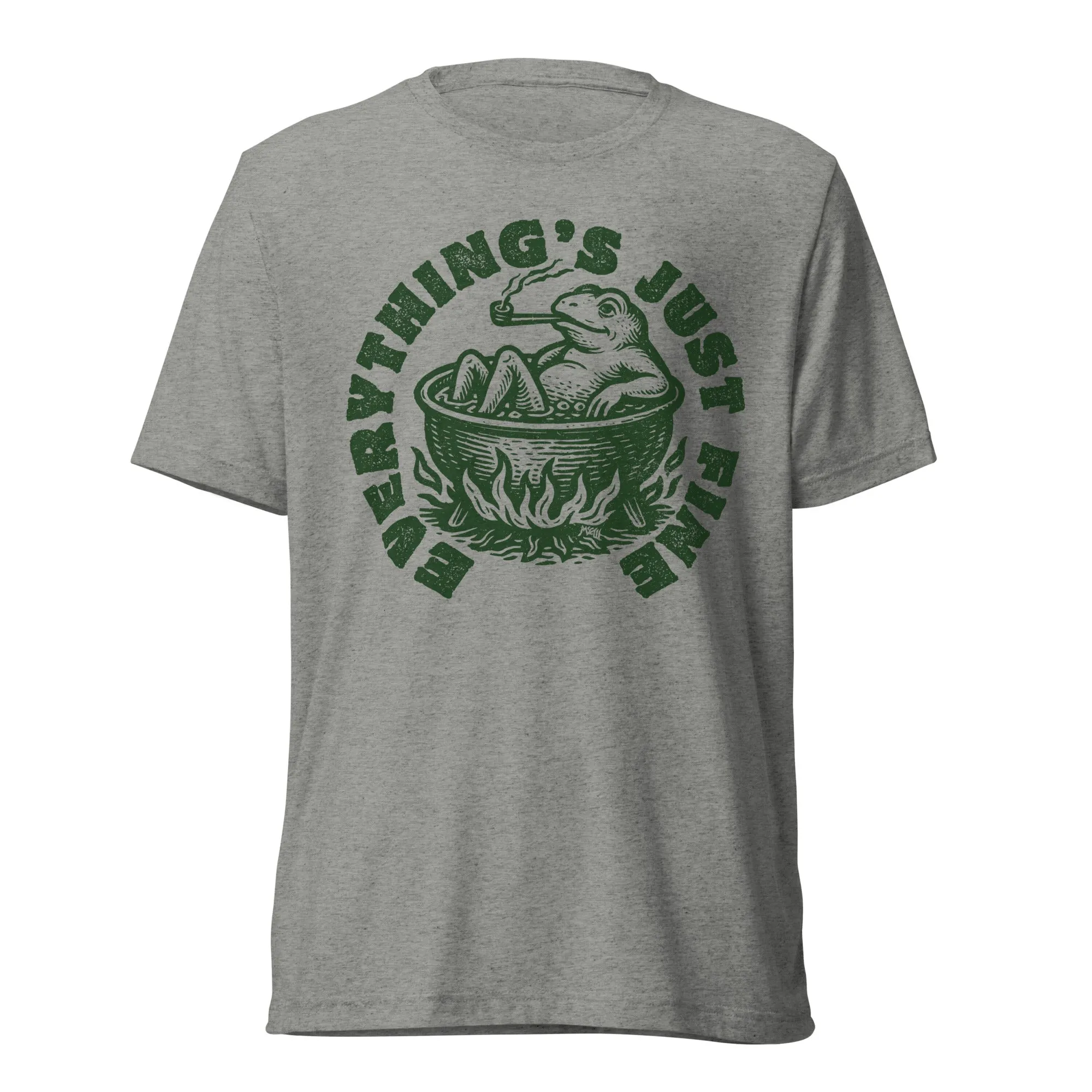 Boiling Frog Everything's Just Fine Tri-Blend T-Shirt