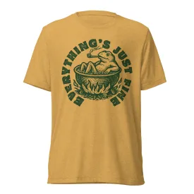 Boiling Frog Everything's Just Fine Tri-Blend T-Shirt