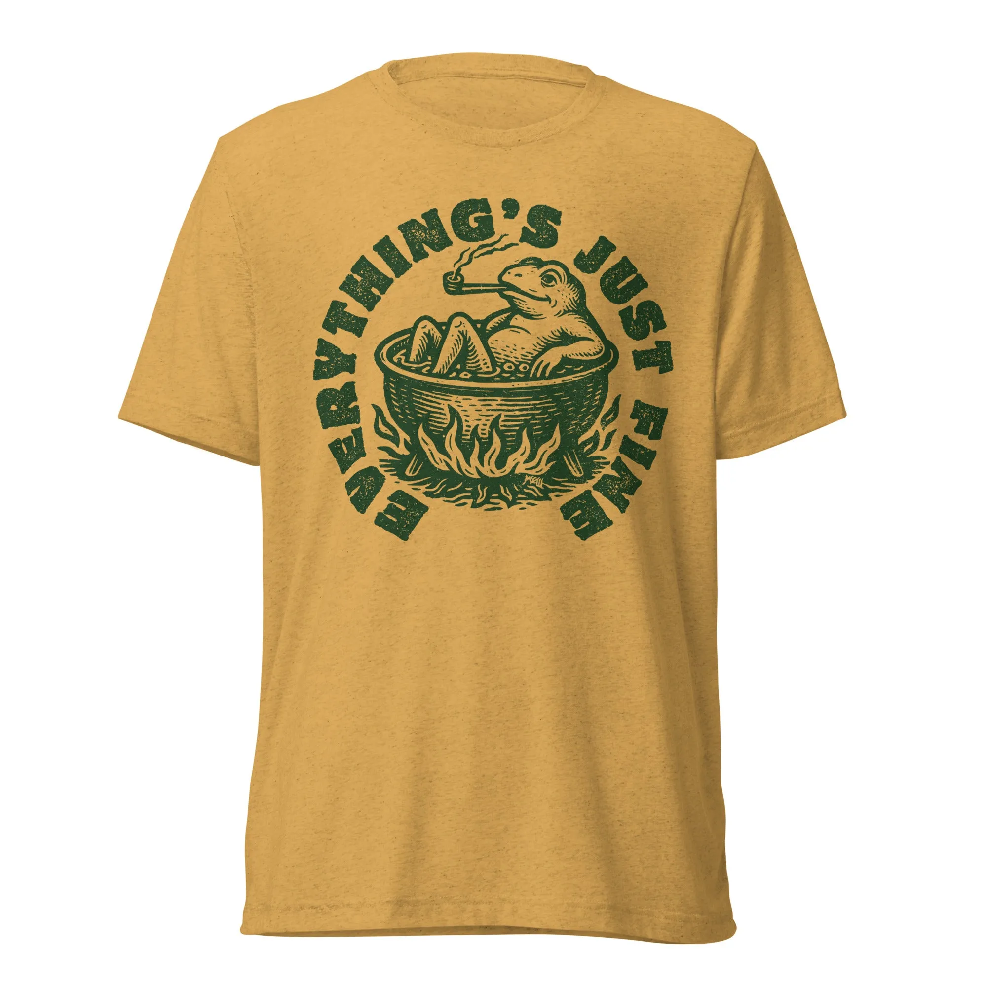 Boiling Frog Everything's Just Fine Tri-Blend T-Shirt