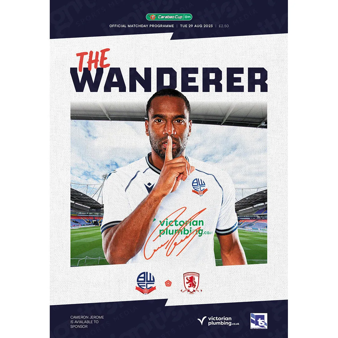 Bolton Wanderers v Middlesbrough (EFL Cup)