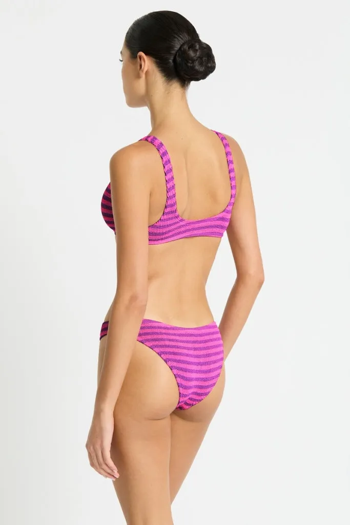 Bond-eye Scout Crop - Cerise Stripe