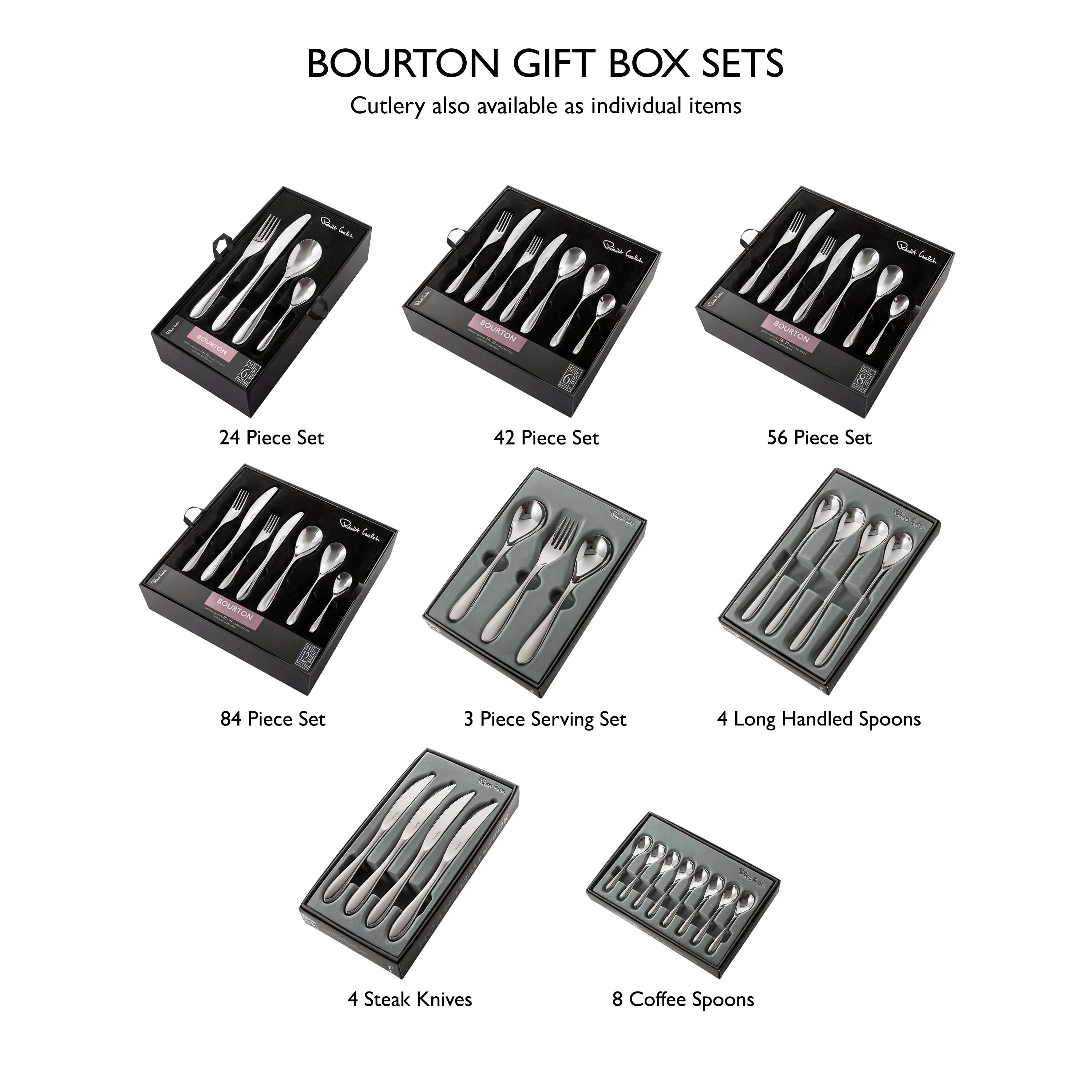 Bourton Bright Cutlery Set, 42 Piece for 6 People