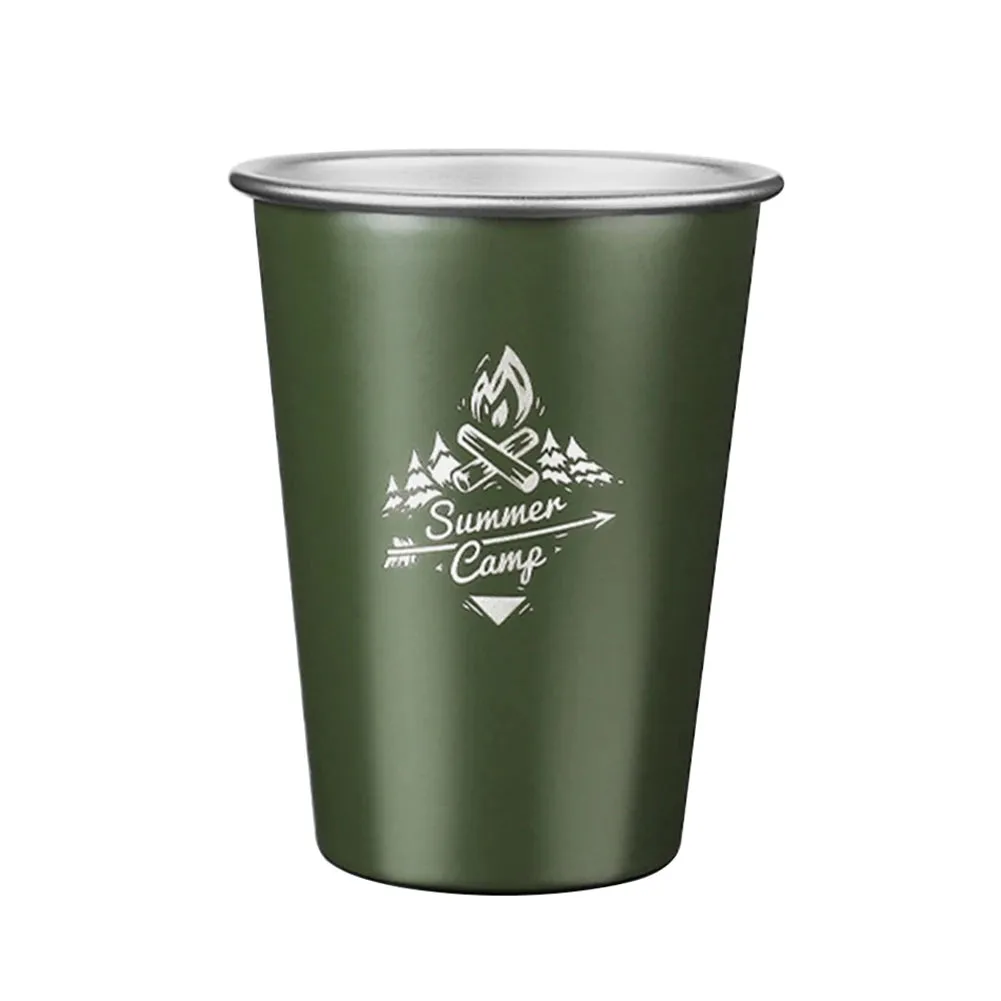 Camping Cup High-Quality Stainless Steel Lightweight Mug Tea Beer Coffee