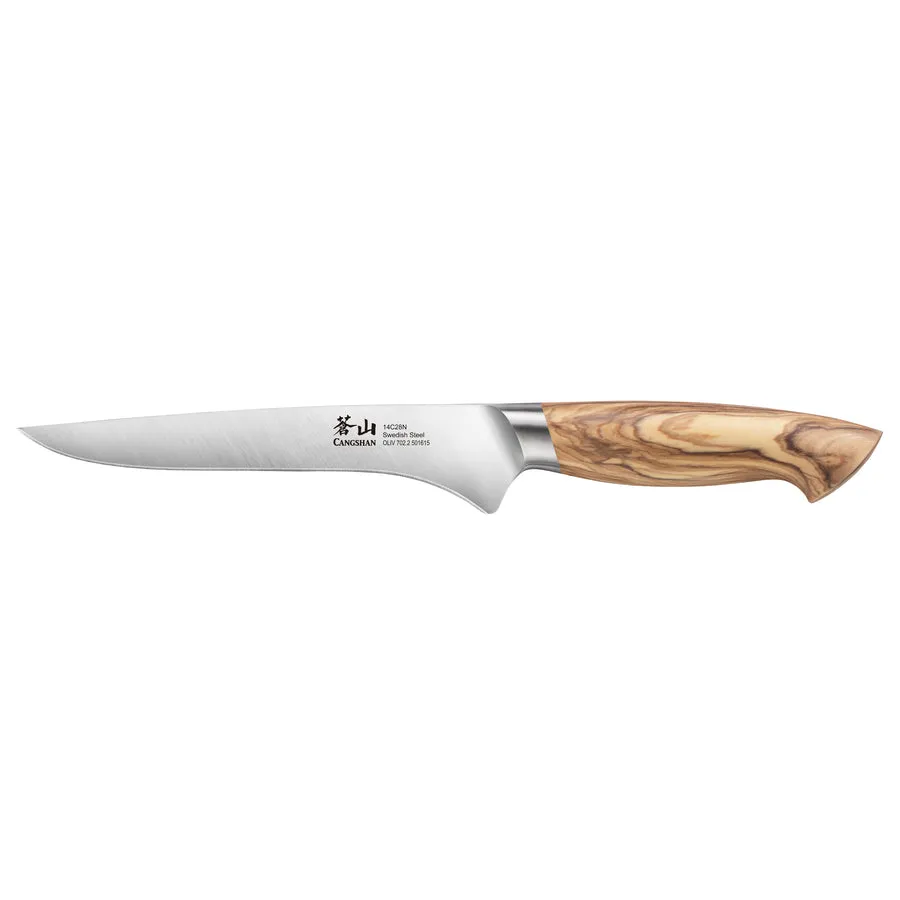 Cangshan OLIV Series 501615 Swedish 14C28N Steel Forged 6" Boning Knife