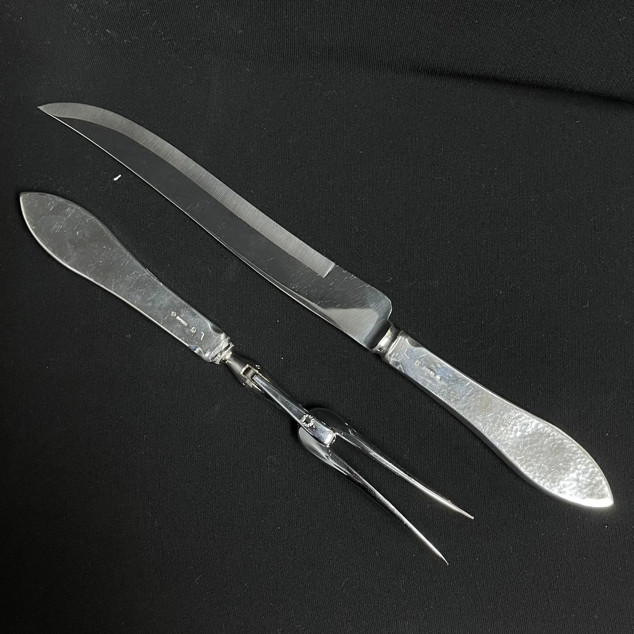 Carl Poul Petersen Sterling Silver Carving Set