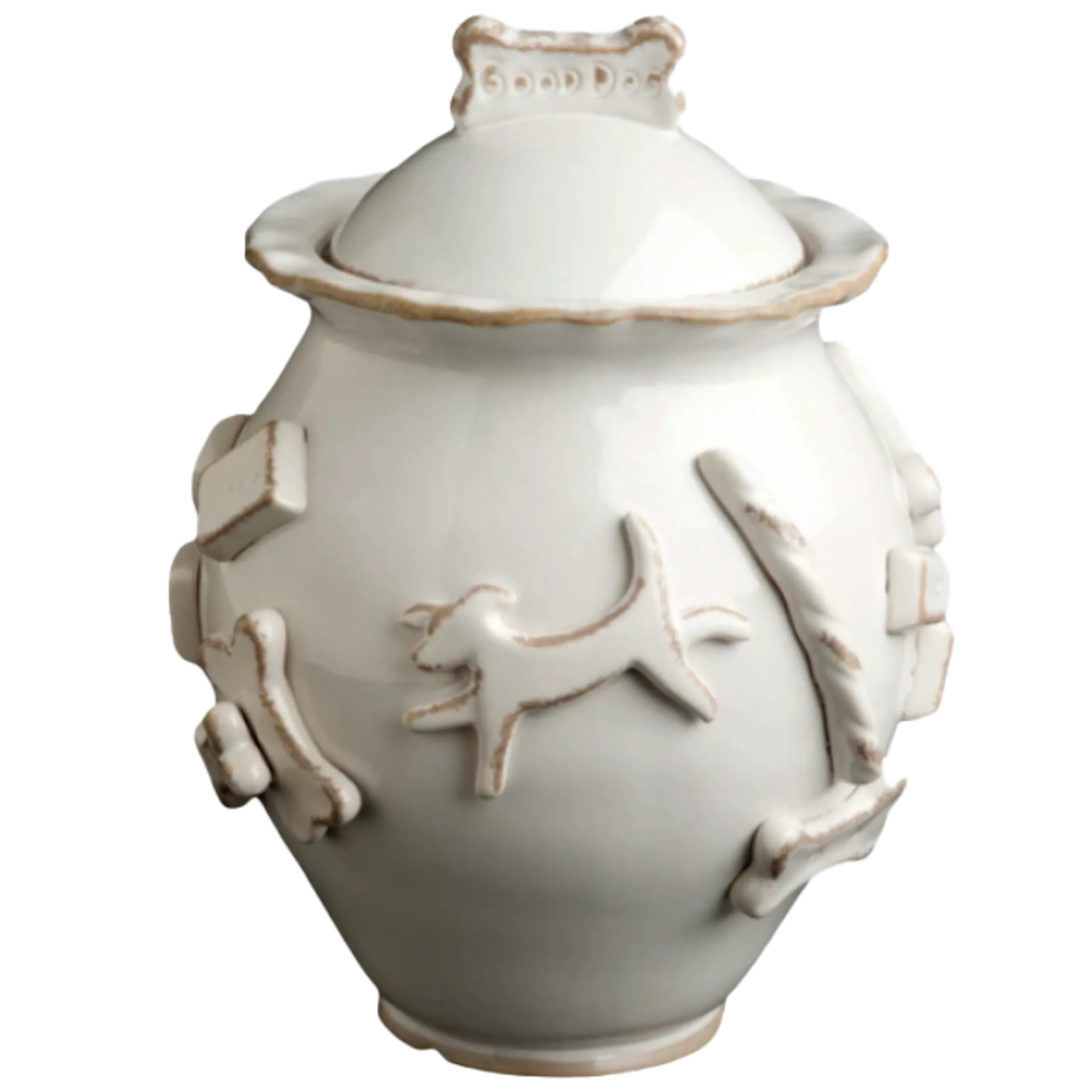 Carmel Treat Jar | French White