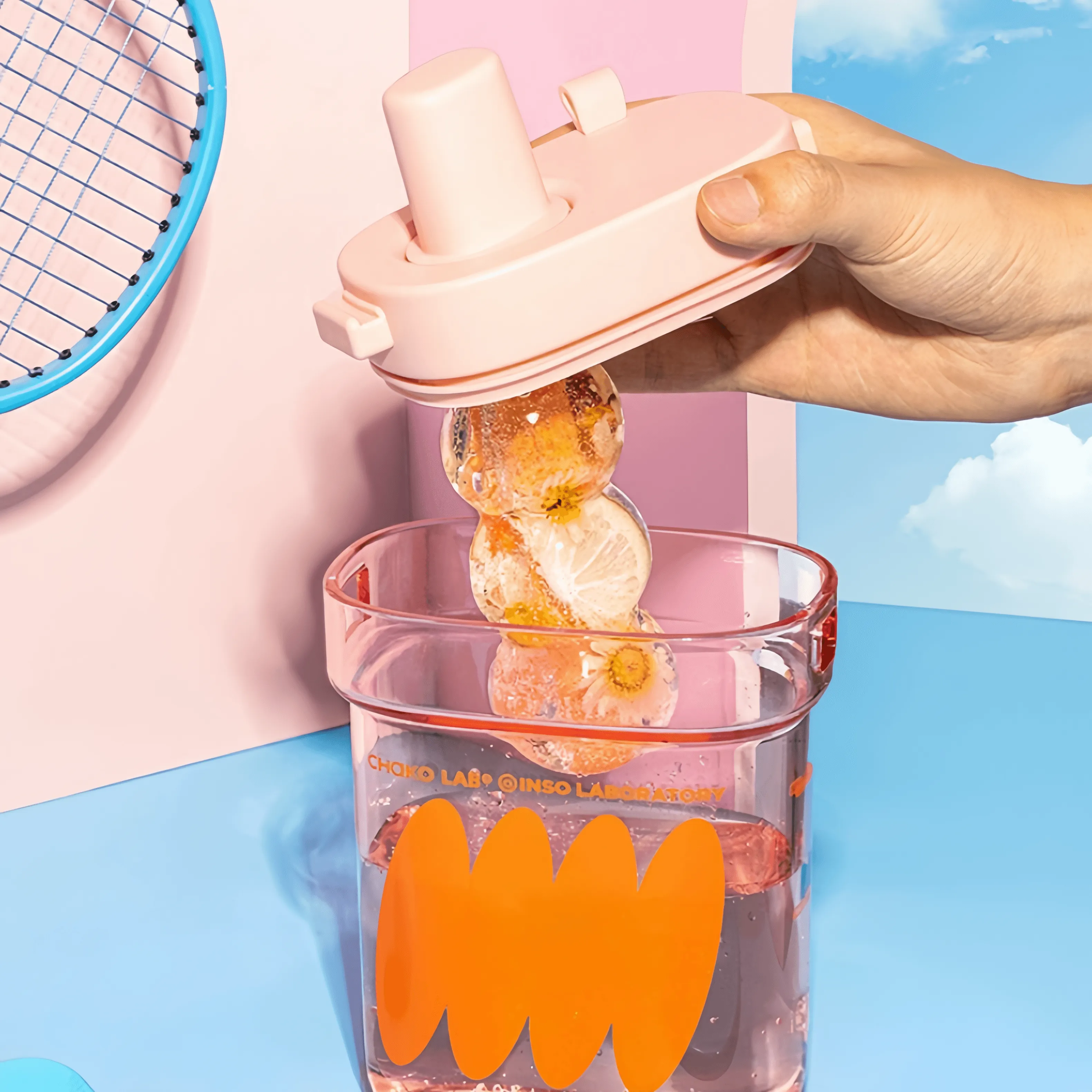 Chakolab Portable Square Cup Water Bottle 780ml