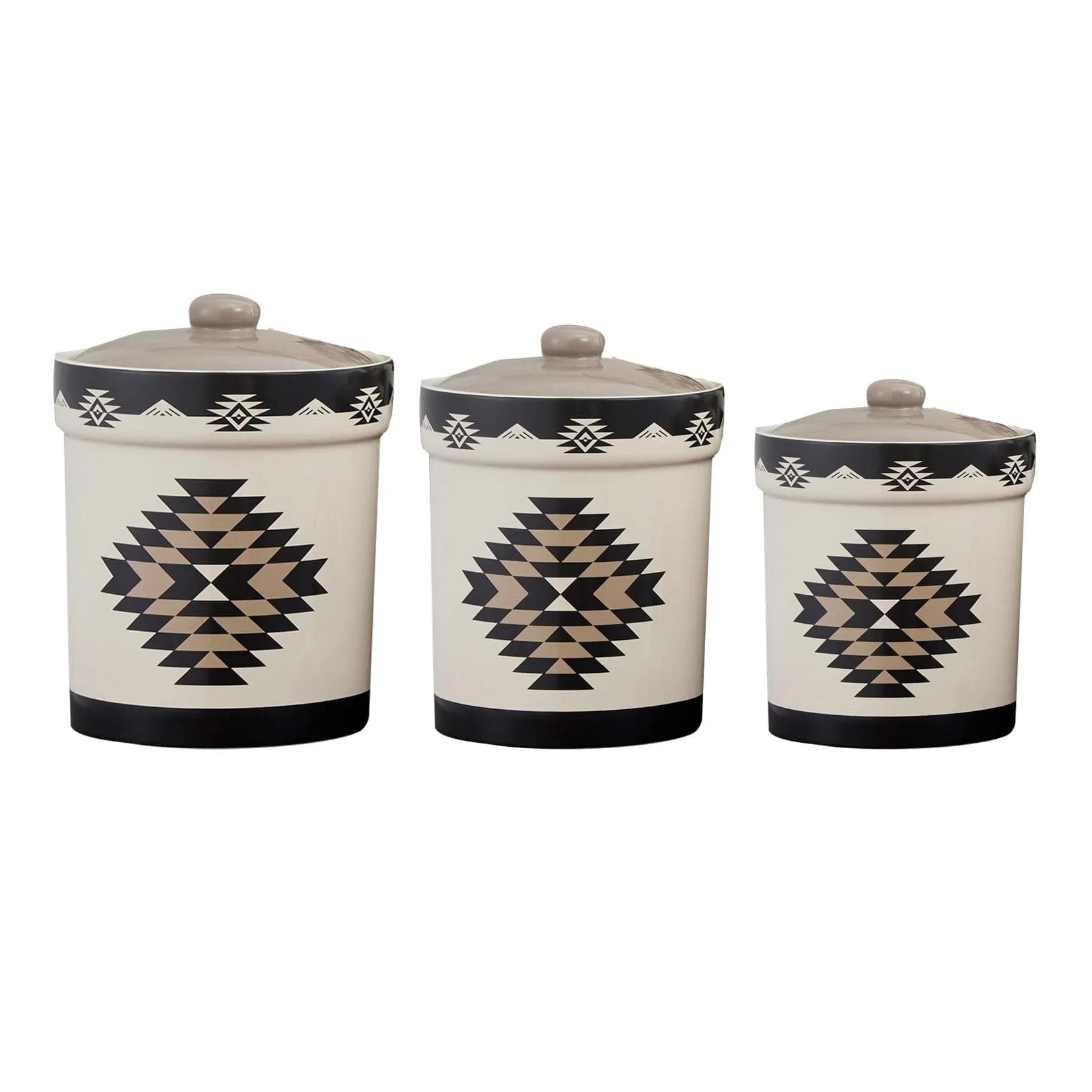Chalet Aztec 19 pc Southwestern Dinnerware and Canister Set
