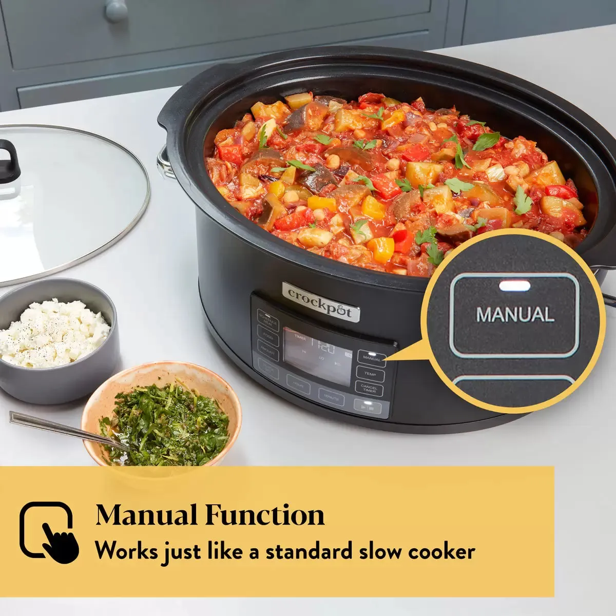Crockpot TimeSelect 5.6L Digital Slow Cooker CSC093 - Clearance
