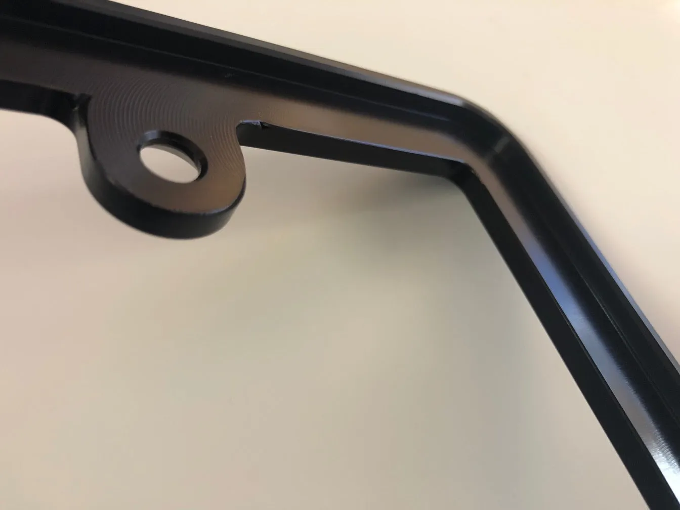 Custom Black License Plate Frame - double