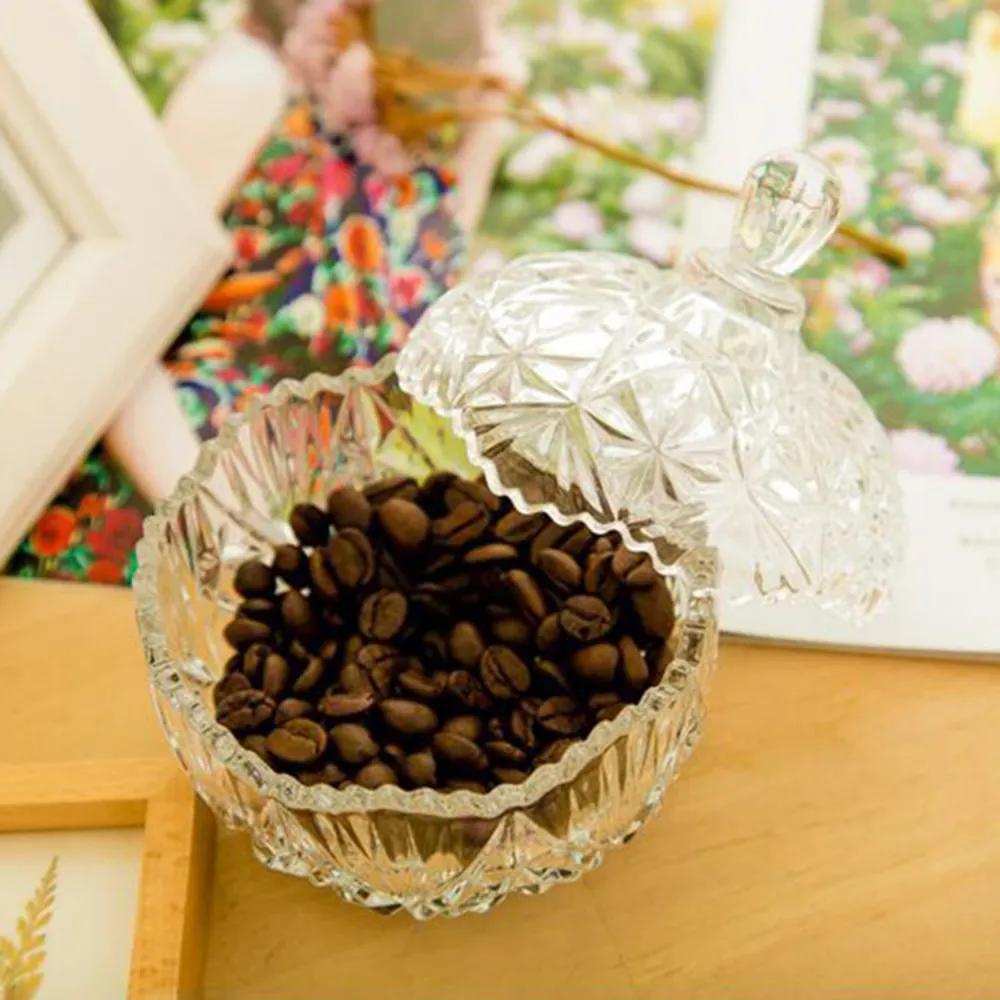 Decorative Glass Jar With Lid