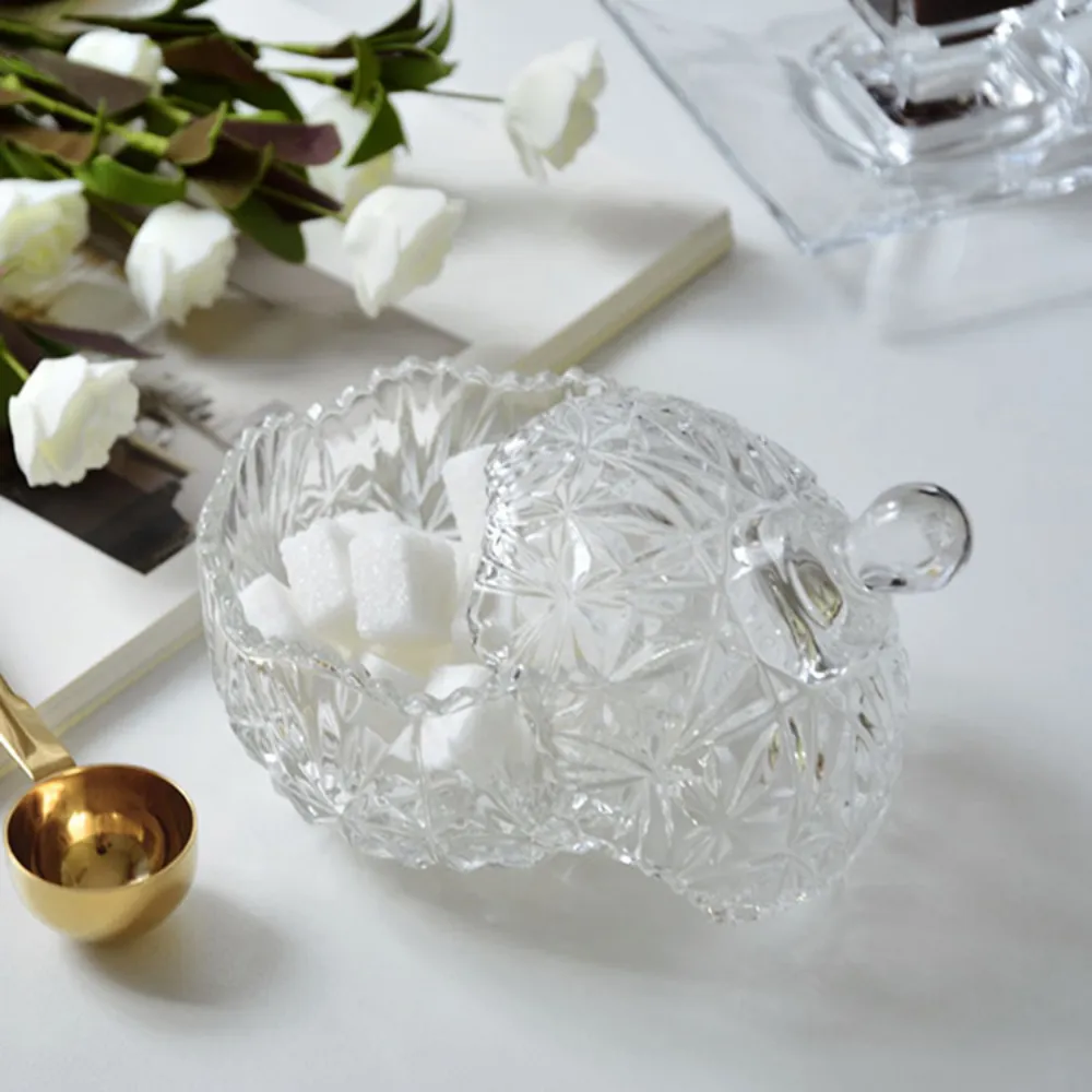 Decorative Glass Jar With Lid