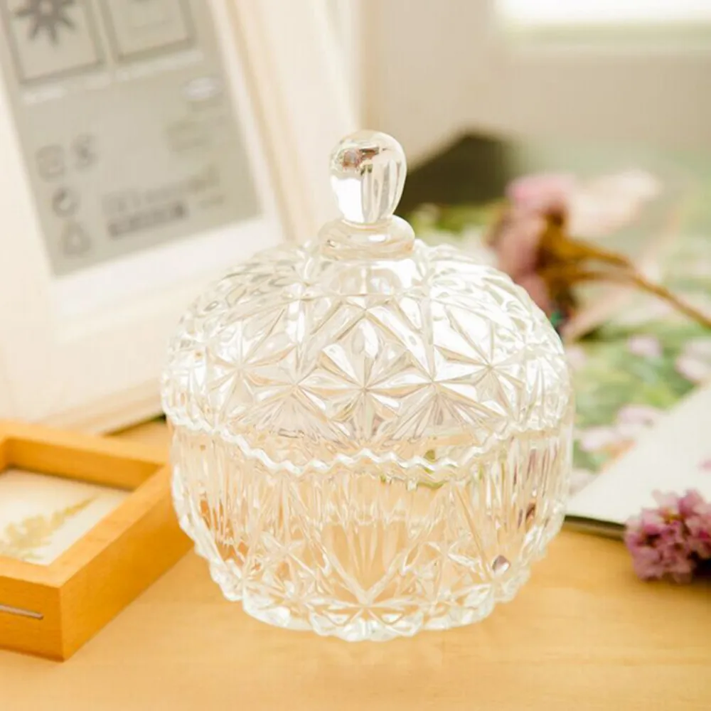 Decorative Glass Jar With Lid