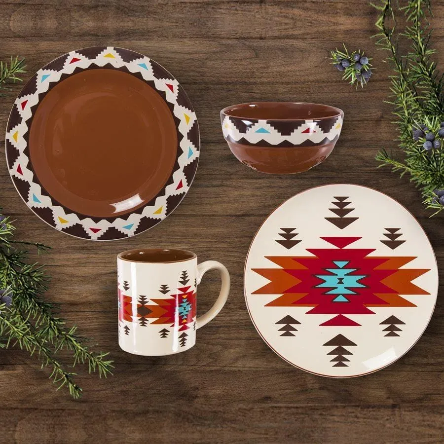 Del Sol Southwestern Dinnerware and Canister Set