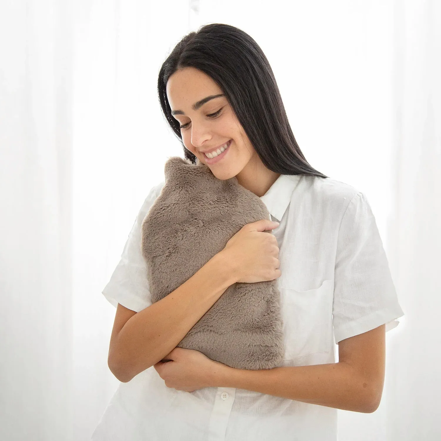 Deluxe Hot Water Bottle Mocha