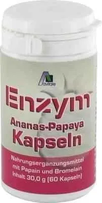ENZYME PINEAPPLE papaya capsules 60 pcs proteolytic enzymes