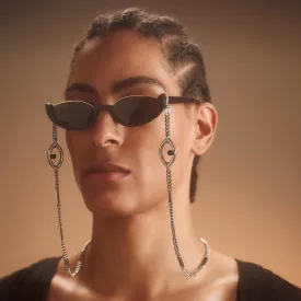 Eye Opener Sunglasses Chain- silver-plated