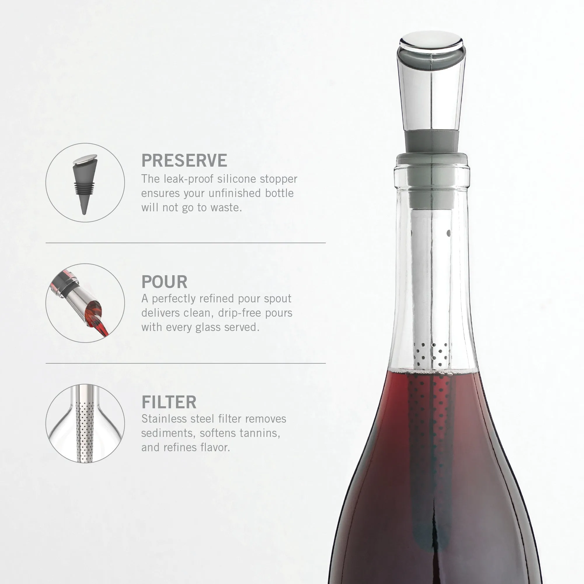 Filter Wine Pour Spout