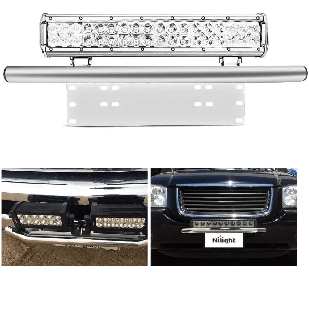 Front Bumper License Plate Mount Bracket Holder