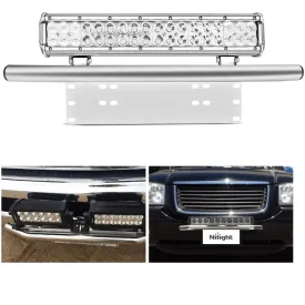 Front Bumper License Plate Mount Bracket Holder